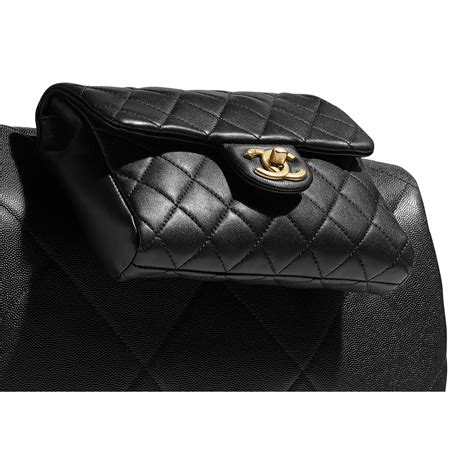 chanel classic handbag grained calfskin &|Chanel calfskin vs lambskin.